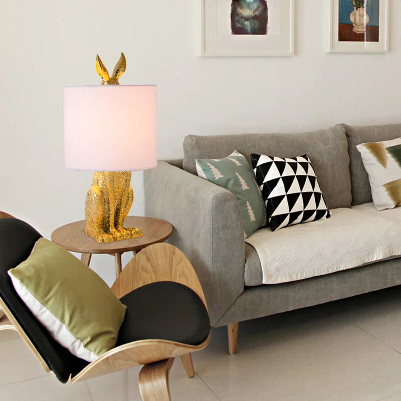 Elegante Maskenkaninchen Lampe – Kreative Tischleuchte im modernen Tierdesign