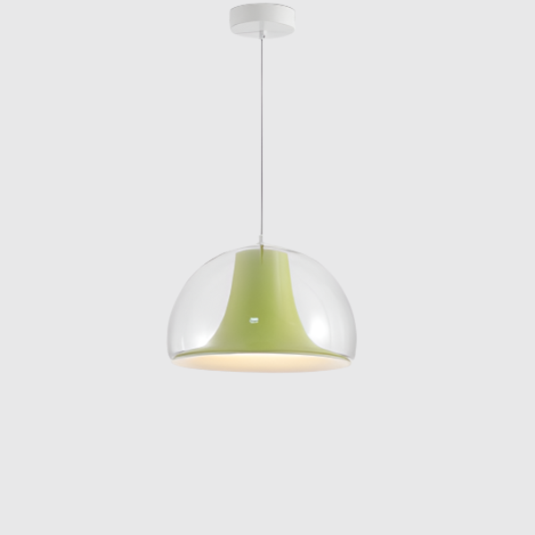Moderne Pendelleuchte mit Doppelglas-Schirm – Minimalistische Hängeleuchte für Esszimmer, Küche & Wohnzimmer im skandinavischen Stil