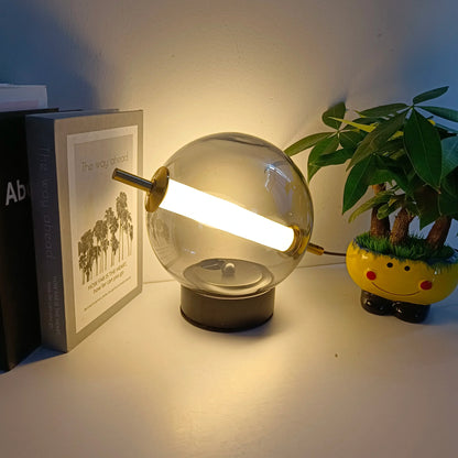 Retro Glas Tischlampe – Vintage Design mit modernem LED-Licht für stilvolle Beleuchtung