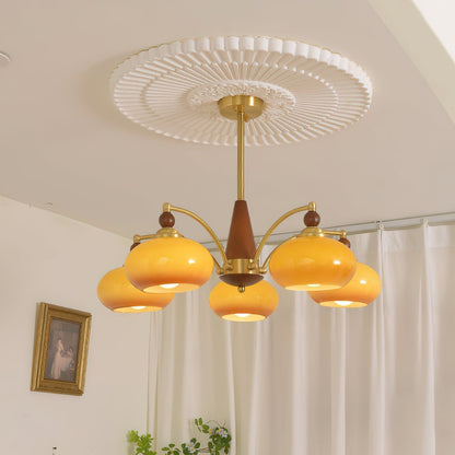 Deckenleuchte im Retro-Stil für Wohnzimmer & Esszimmer – Moderne Deckenlampe mit 8-flammigem Design & edler Optik