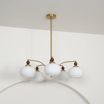 Deckenleuchte im Retro-Stil für Wohnzimmer & Esszimmer – Moderne Deckenlampe mit 8-flammigem Design & edler Optik