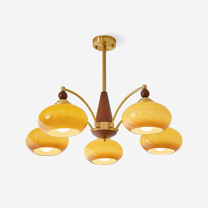 Deckenleuchte im Retro-Stil für Wohnzimmer & Esszimmer – Moderne Deckenlampe mit 8-flammigem Design & edler Optik