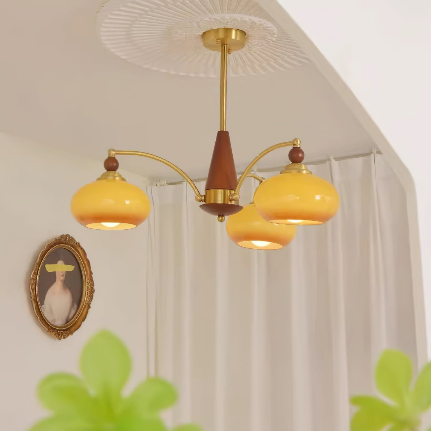 Deckenleuchte im Retro-Stil für Wohnzimmer & Esszimmer – Moderne Deckenlampe mit 8-flammigem Design & edler Optik