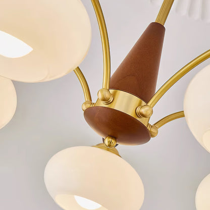 Deckenleuchte im Retro-Stil für Wohnzimmer & Esszimmer – Moderne Deckenlampe mit 8-flammigem Design & edler Optik