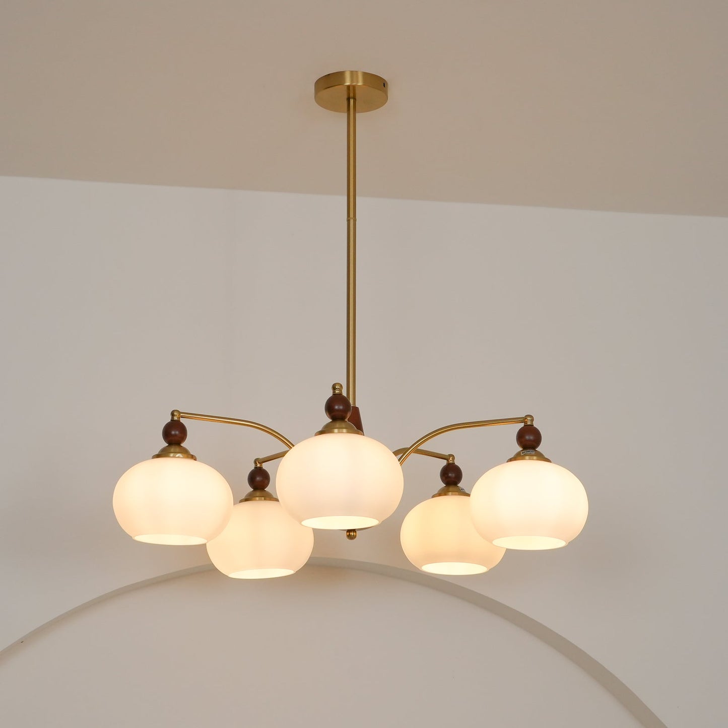 Deckenleuchte im Retro-Stil für Wohnzimmer & Esszimmer – Moderne Deckenlampe mit 8-flammigem Design & edler Optik