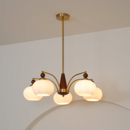 Deckenleuchte im Retro-Stil für Wohnzimmer & Esszimmer – Moderne Deckenlampe mit 8-flammigem Design & edler Optik