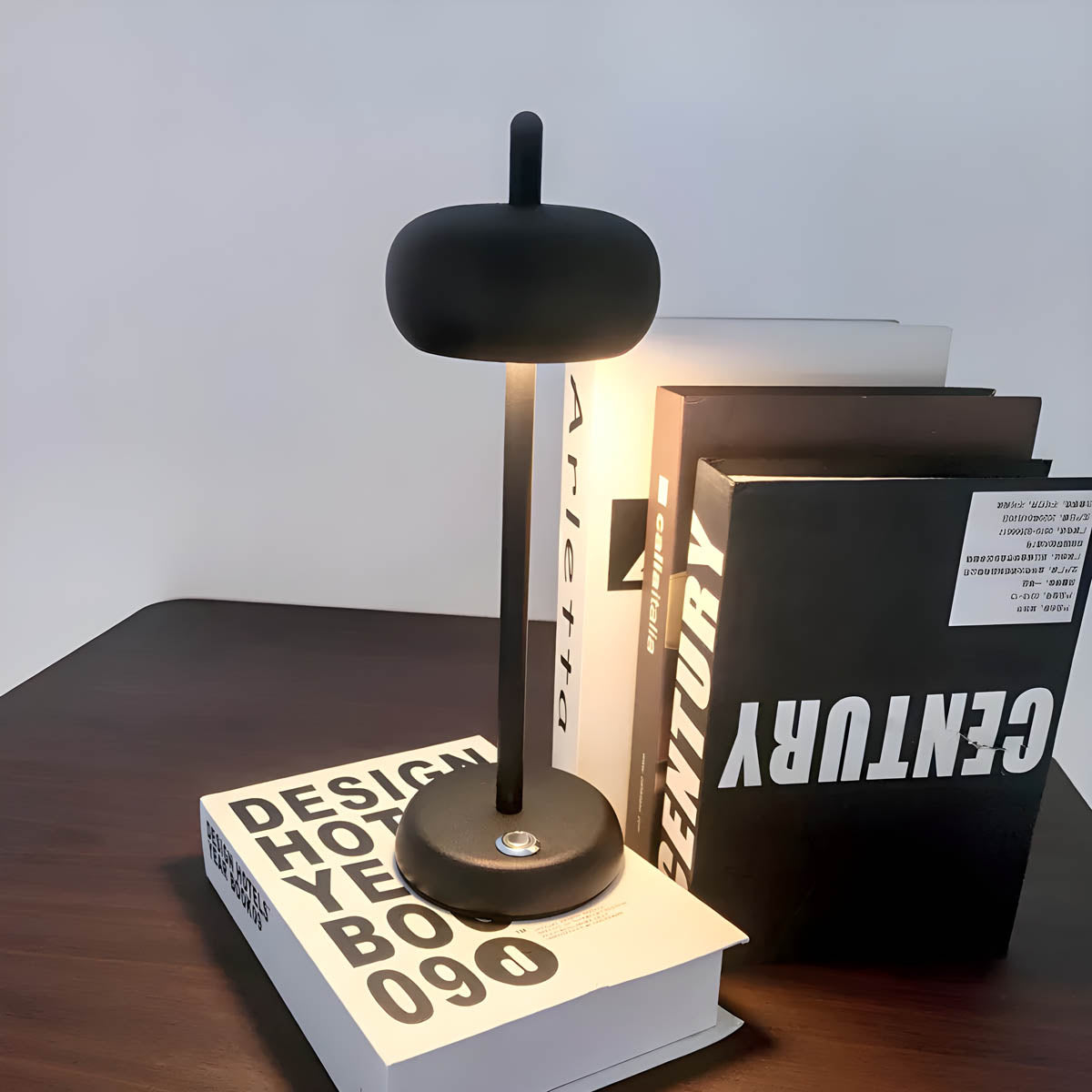 Minimalist table lamp – Dimmable, wireless with battery & Type-C charging port, LED, H30.5 cm