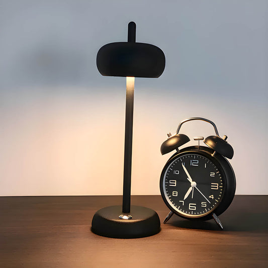 Minimalistische Tischlampe – Dimmbar, kabellos mit Akku & Typ-C Ladeanschluss, LED, H30,5 cm