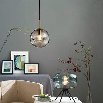 Moderne Glas Pendelleuchte im Blasendesign – Elegante Hängeleuchte mit Vintage Touch für Wohnzimmer, Esszimmer & Küche
