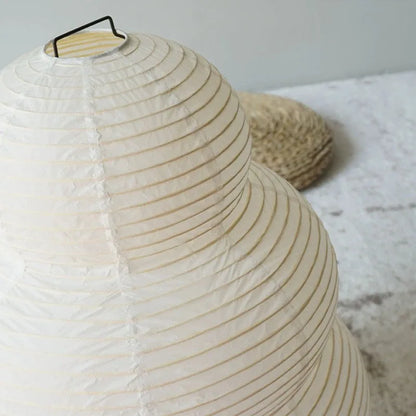 Verstellbare Tischlampe aus Reispapier, Japanische Papierleuchte für Büro & Wohnzimmer
