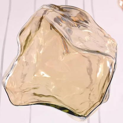 Moderne Design-Hängeleuchte mit Glaspendeln – Exklusive Kronleuchter-Optik für hohe Decken, Treppenhaus & Wohnzimmer – Luxuriöse Statement-Beleuchtung