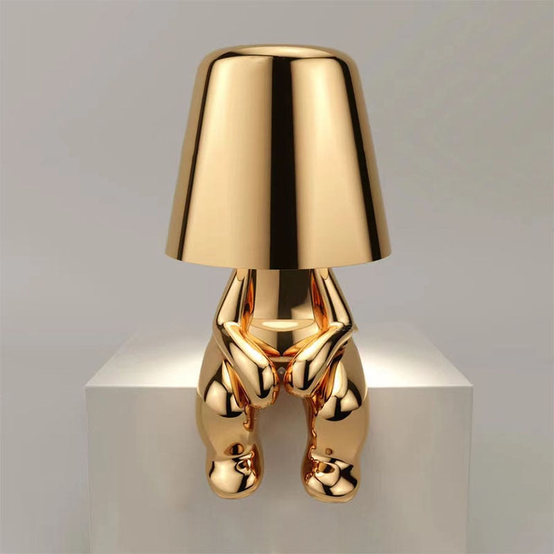 Goldene Designer Tischlampe in Bärenform – Luxus Deko-Leuchte für Wohnzimmer, Schlafzimmer & Kinderzimmer