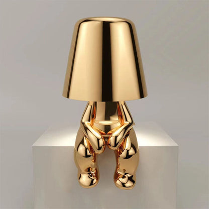 Goldene Designer Tischlampe in Bärenform – Luxus Deko-Leuchte für Wohnzimmer, Schlafzimmer & Kinderzimmer