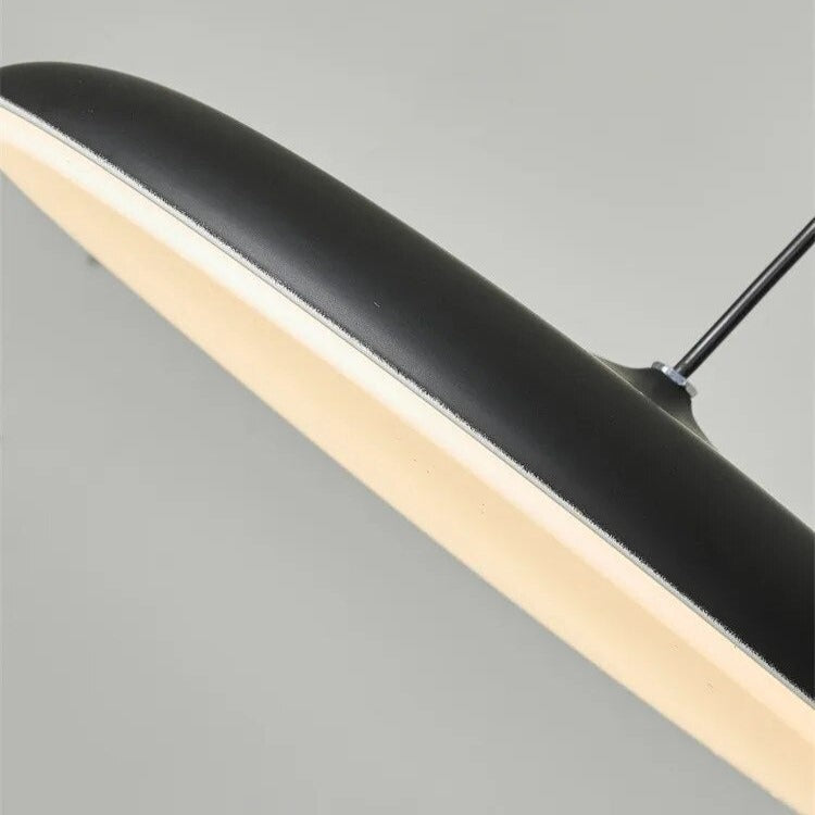 Minimalistische UFO-Hängeleuchte – Flache LED-Pendelleuchte für Esstisch, Küche oder Büro