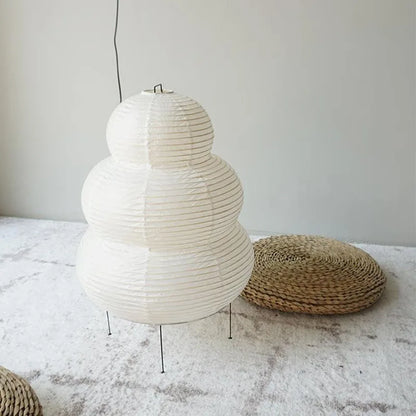 Verstellbare Tischlampe aus Reispapier, Japanische Papierleuchte für Büro & Wohnzimmer