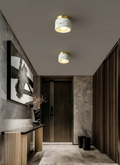 MarbleLux Radiance - Luxuriöse Deckenleuchte aus italienischem Marmor