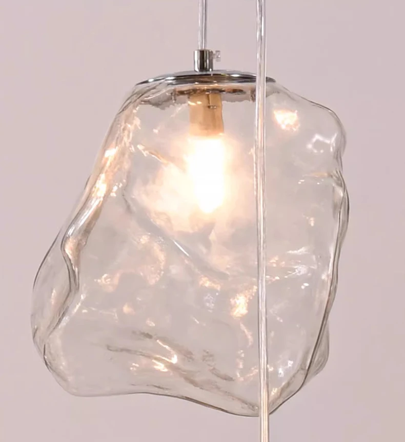 Moderne Design-Hängeleuchte mit Glaspendeln – Exklusive Kronleuchter-Optik für hohe Decken, Treppenhaus & Wohnzimmer – Luxuriöse Statement-Beleuchtung