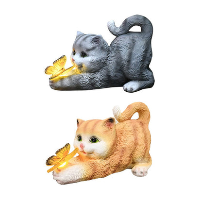 Solar-Katzen- und Schmetterlings-Gartenleuchten