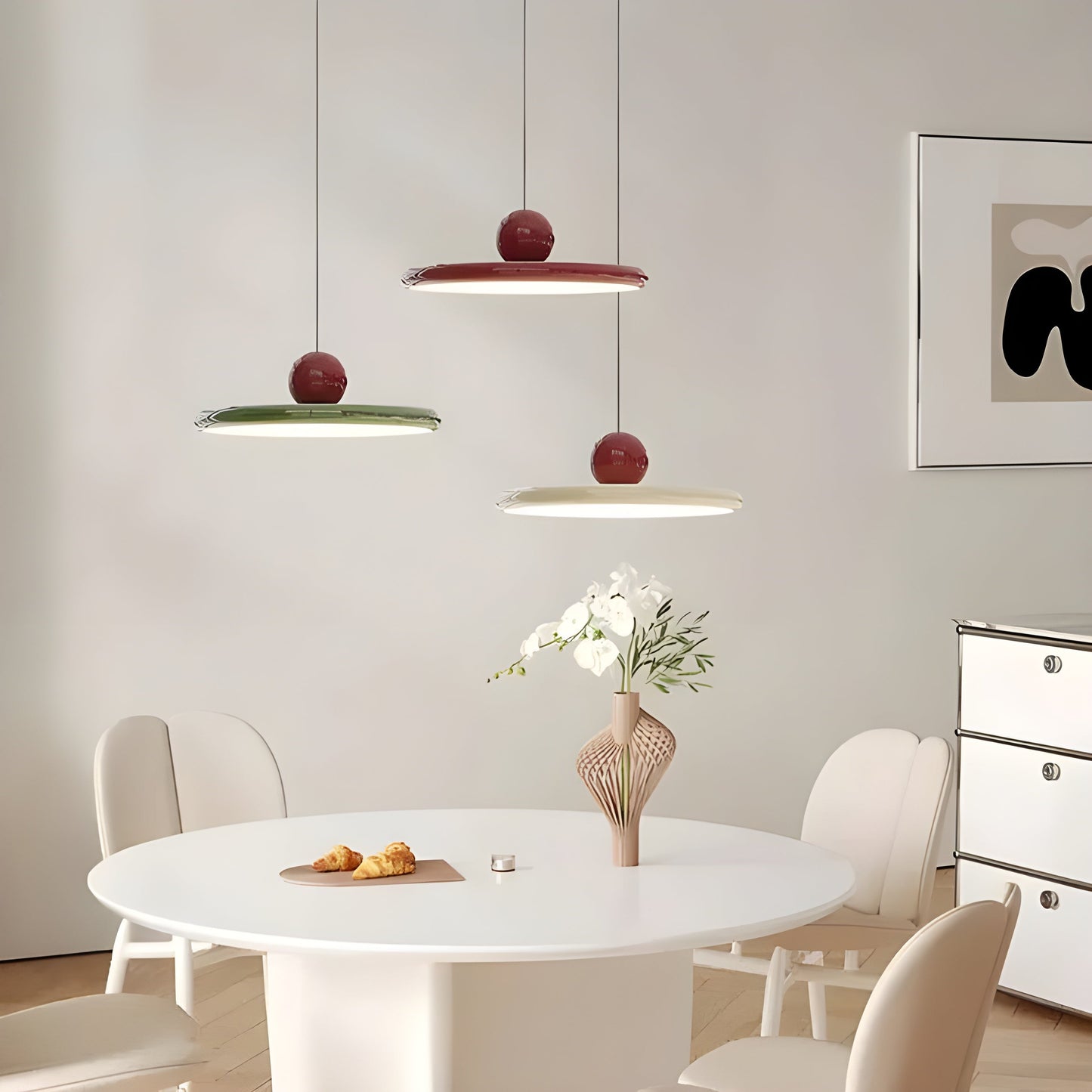 HavenHalo Light - Nordische LED-Glas-Pendelleuchte