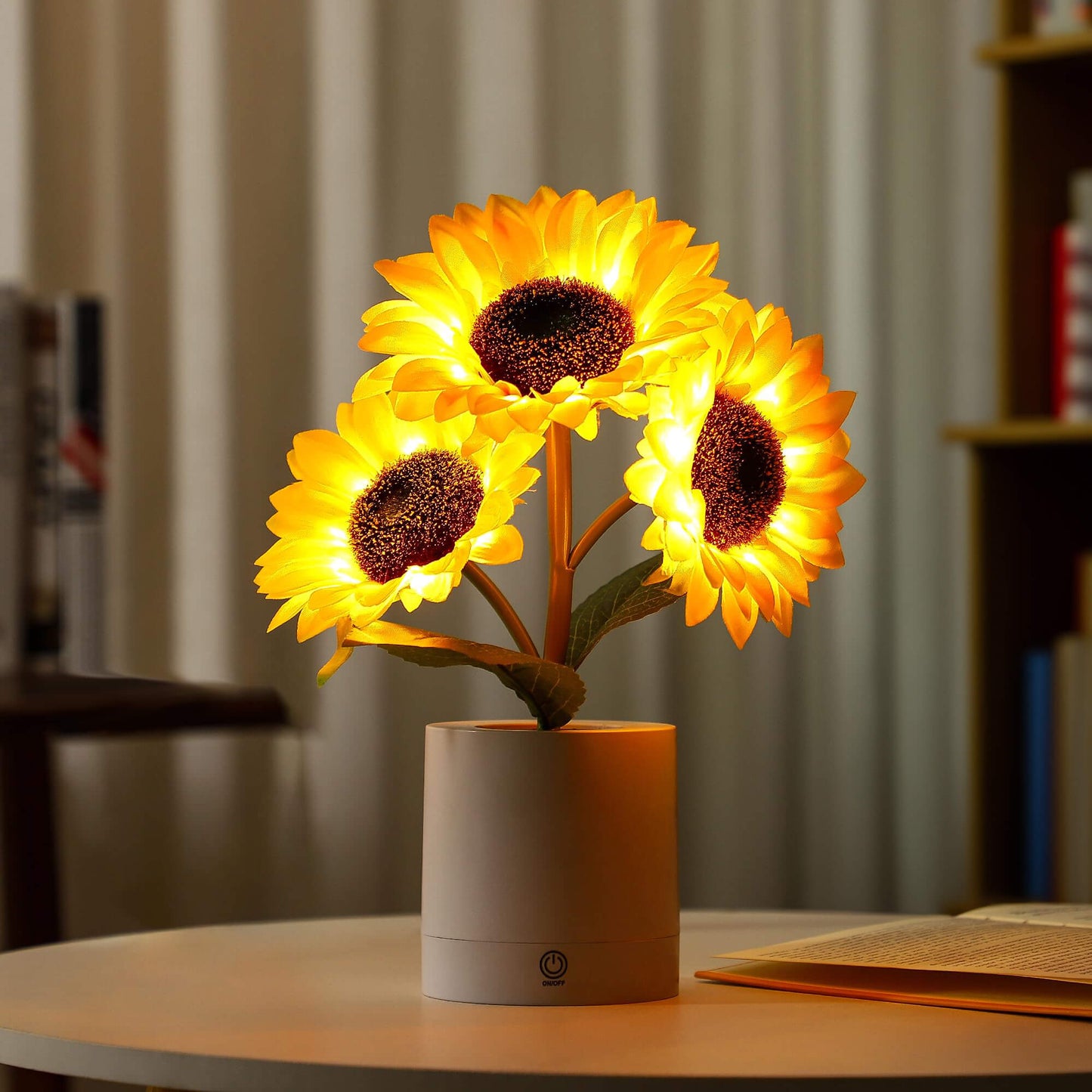 LED Sonnenblumen Tischlampe – Natur-inspirierte Dekoration mit warmem, stimmungsvollem Licht
