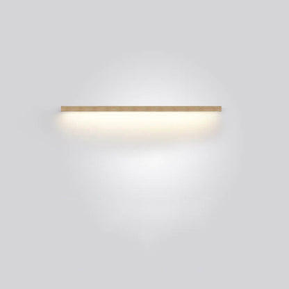 Japanese minimalist wooden strip LED wall lamp
