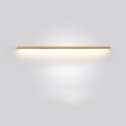 Japanese minimalist wooden strip LED wall lamp