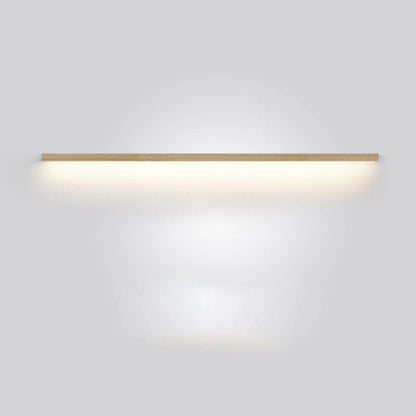 Japanese minimalist wooden strip LED wall lamp