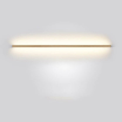 Japanese minimalist wooden strip LED wall lamp