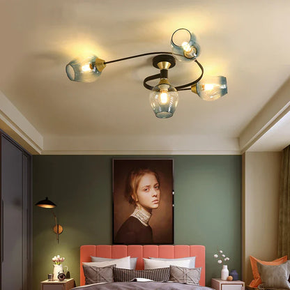 Nordischer LED-Kronleuchter – Moderne Deckenleuchte für Wohnzimmer und Schlafzimmer