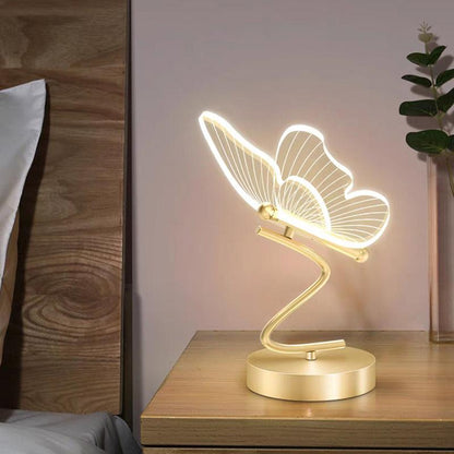 LED Schmetterlingslampe – Deko Tischlampe im eleganten Design für Schlafzimmer & Wohnzimmer