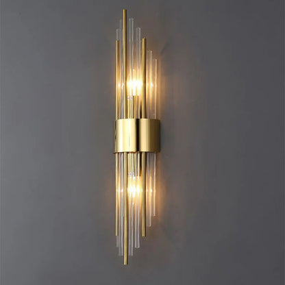 Elegante LED-Wandleuchte in Gold