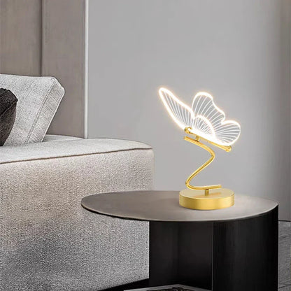 LED Schmetterlingslampe – Deko Tischlampe im eleganten Design für Schlafzimmer & Wohnzimmer