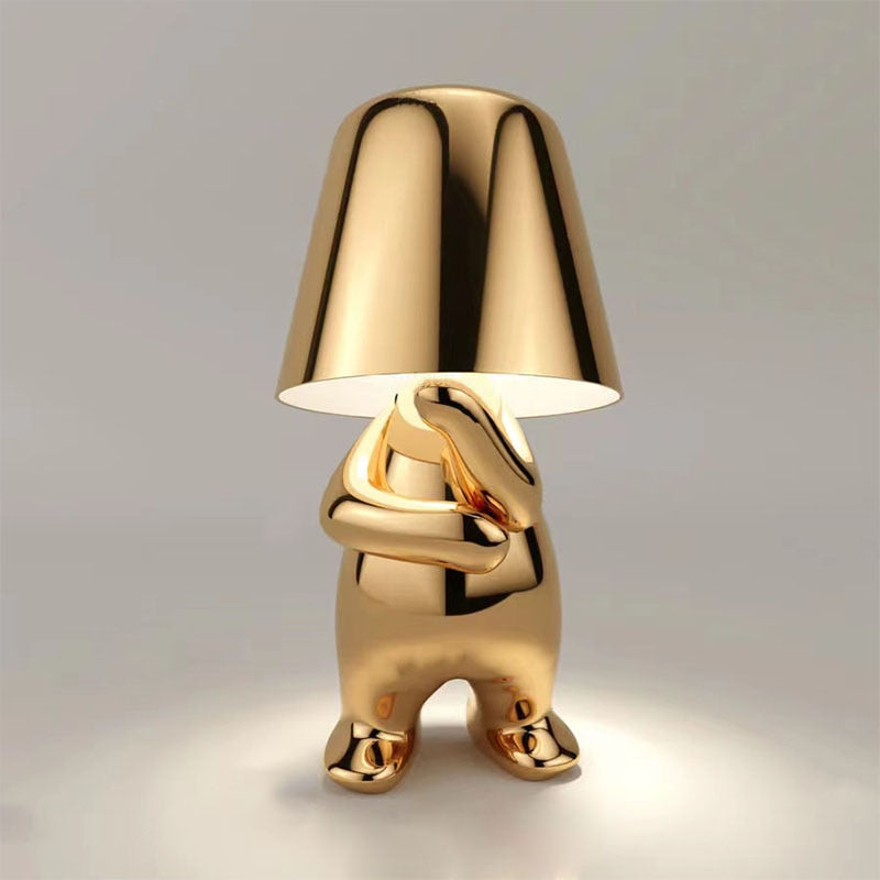 Goldene Designer Tischlampe in Bärenform – Luxus Deko-Leuchte für Wohnzimmer, Schlafzimmer & Kinderzimmer