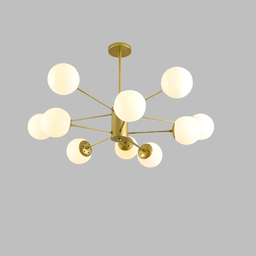 Design-Deckenleuchte mit Glasbubbles – Moderne Sputnik-Hängelampe für Wohnzimmer & Loft