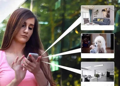 Kompakte WLAN-Überwachungskamera Full HD 1080p mit Nachtsicht & Zwei‑Wege‑Audio