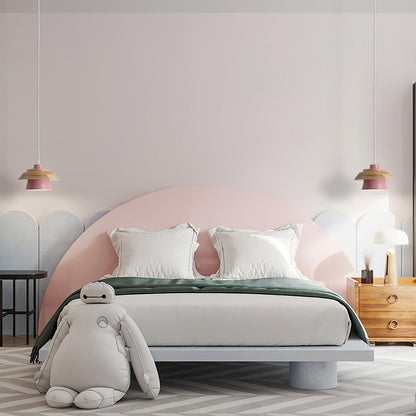 Hängelampe aus Holz mit Farbakzenten – Skandinavisches Design, E27 Fassung, für Küche & Esszimmer