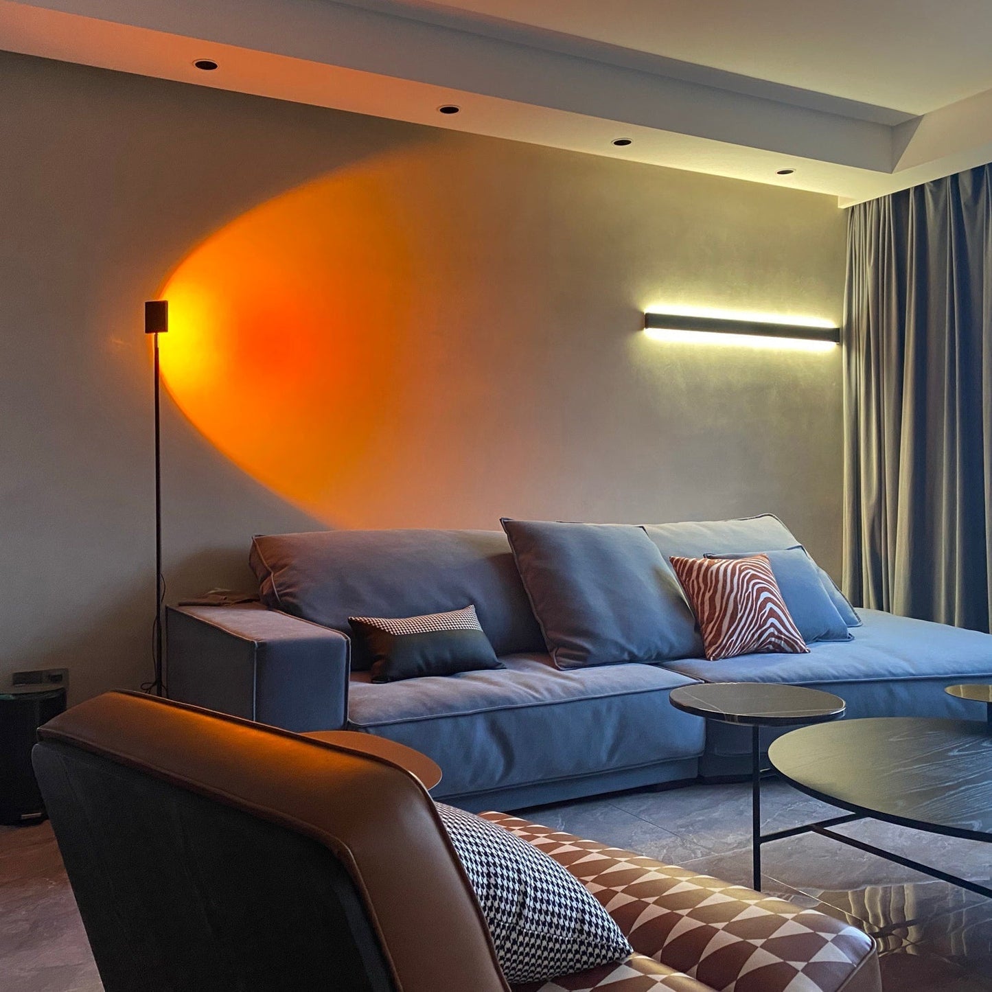 Lichtskulptur Aura - Sunset Stehlampe