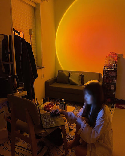 Lichtskulptur Aura - Sunset Stehlampe