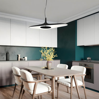 Moderne Designer Pendelleuchte im Ufo-Look – Minimalistische Hängelampe für Esstisch, Küche & Studio