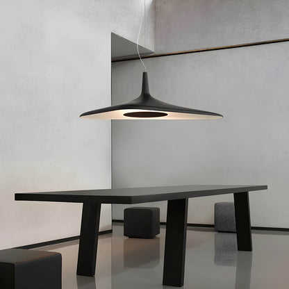 Moderne Designer Pendelleuchte im Ufo-Look – Minimalistische Hängelampe für Esstisch, Küche & Studio