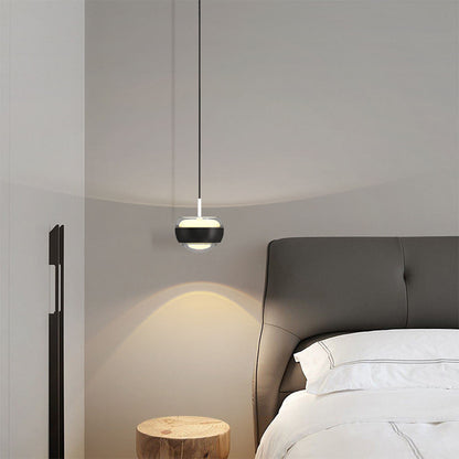 Minimalistische LED-Pendelleuchte mit Kugel-Design – Modernes Nachttischlicht für Schlafzimmer & Leseecke