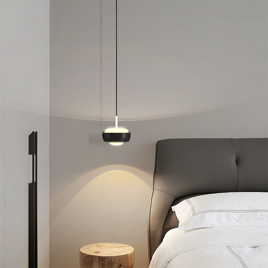 Minimalistische LED-Pendelleuchte mit Kugel-Design – Modernes Nachttischlicht für Schlafzimmer & Leseecke