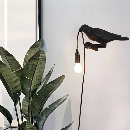WingLuxe Light - Italienische Vogel-LED-Wandleuchte