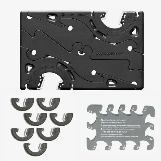 Pocket‑Stativ für Smartphone – ultrakompakt mit 7 Adapter‑Sets & verstellbarem Winkel