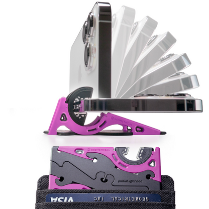 Pocket‑Stativ für Smartphone – ultrakompakt mit 7 Adapter‑Sets & verstellbarem Winkel