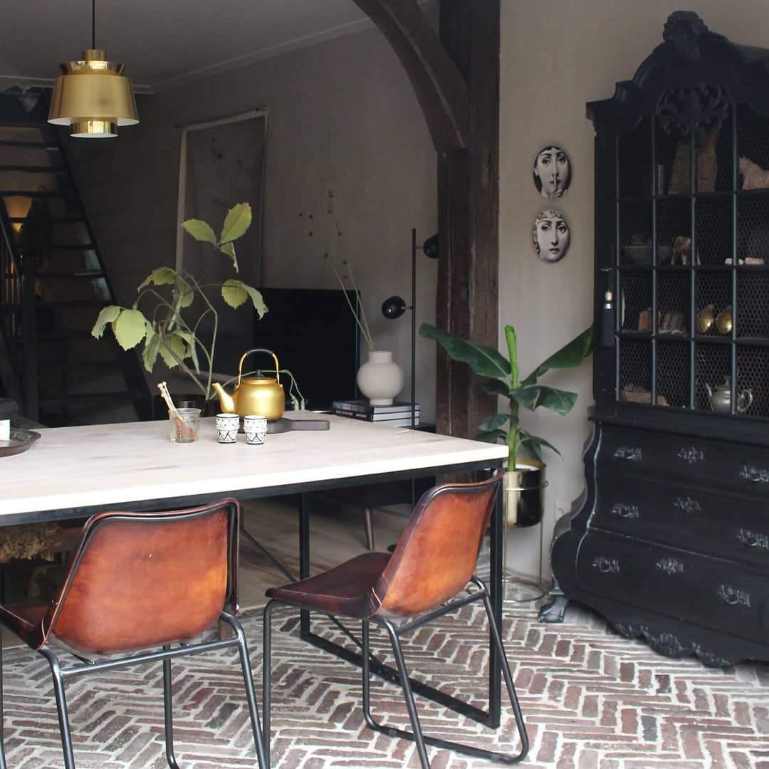 Moderne Pendelleuchte in Gold – Retro-Design Metalllampe, E27 Fassung, für Esszimmer & Wohnzimmer