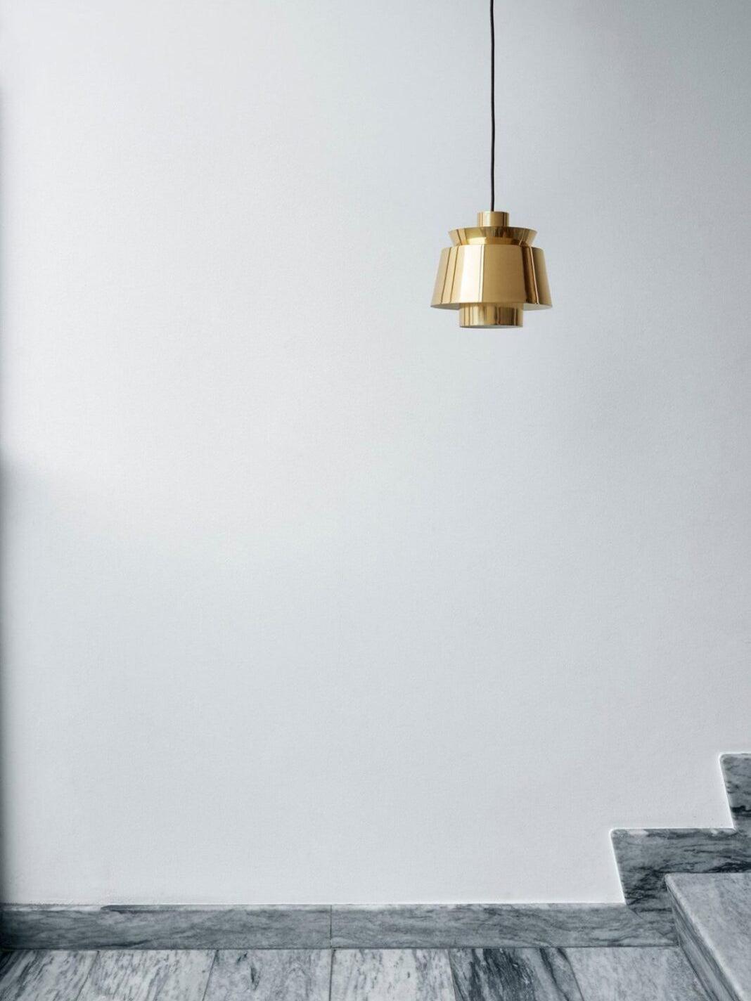 Moderne Pendelleuchte in Gold – Retro-Design Metalllampe, E27 Fassung, für Esszimmer & Wohnzimmer