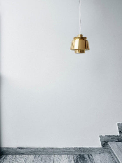 Moderne Pendelleuchte in Gold – Retro-Design Metalllampe, E27 Fassung, für Esszimmer & Wohnzimmer