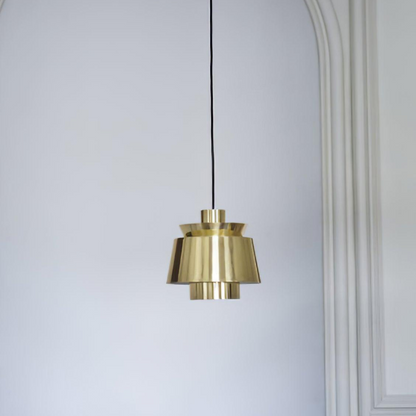 Moderne Pendelleuchte in Gold – Retro-Design Metalllampe, E27 Fassung, für Esszimmer & Wohnzimmer