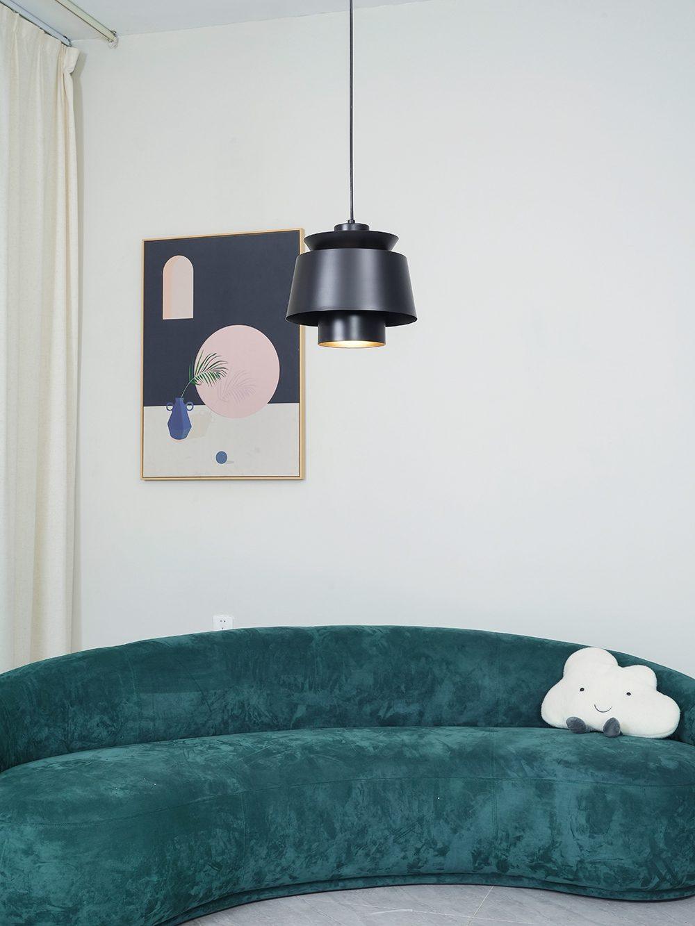 Moderne Pendelleuchte in Gold – Retro-Design Metalllampe, E27 Fassung, für Esszimmer & Wohnzimmer